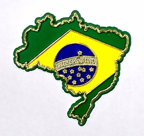 Imã De Geladeira Mapa Do Brasil Emborrachado Lindo Souvenir