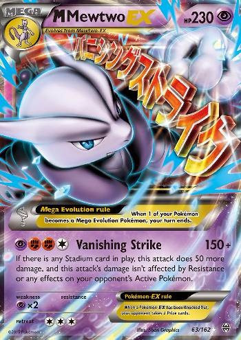 Carta Pokemon Mega Mewtwo Ex ( X ) - Pokemon Mega Ex - R 