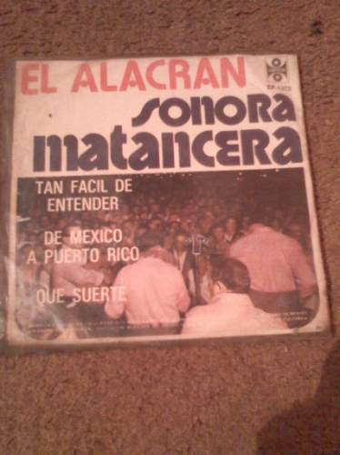 Disco Chico De 45rpm De La Sonora Matancera El Alacran