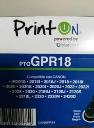 Imagen 3 de 4 de Toner Gpr18 Printon Compatible Con Canon Ir2016,2016i,2016j