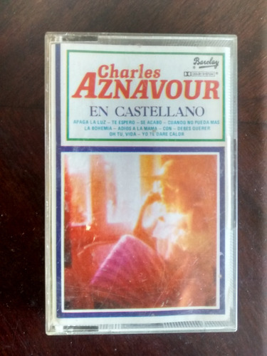 Cassette De Charles Aznavour En Castellano (#285 (Usado)