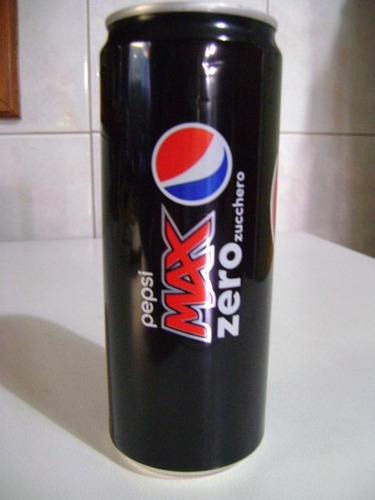 Lata  De  Pepsi Max Zero Zuchero Italiana 330 Ml