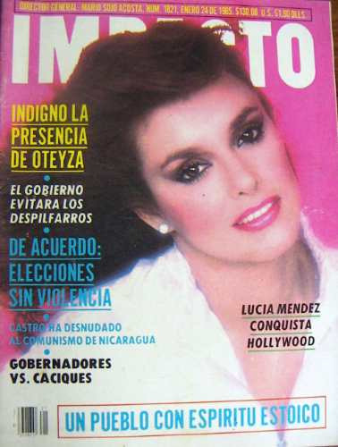 Revista , Impacto, Lucia Mendez, En  Portada