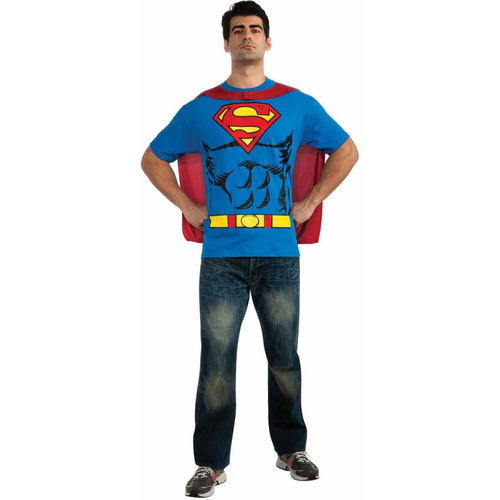 Disfraz Para Adulto De Superman Camiseta Talla L Halloween