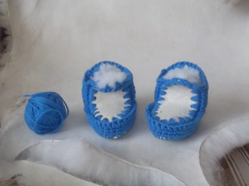 Pantuflas De Piel Para Bebe