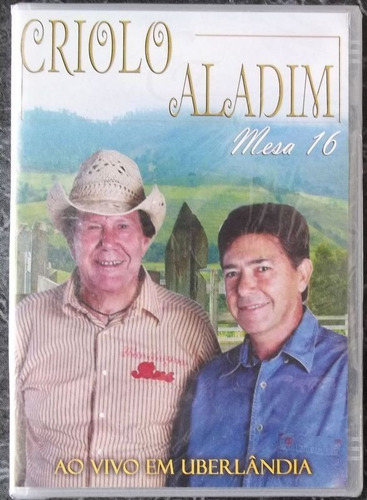 Dvd Criolo E Aladin (ao Vivo Em Uberlandia)