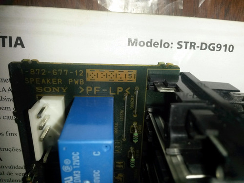 Placa Saida Potencia Caixas Frontais Receiver Sony Str-dg910