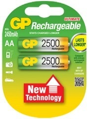 Pila Bateria Recargable Aa 2500mah Ni Mh 1.2v Marca Gp