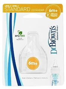 Dr. Browns Flow Natural Nivel 3 Standard Nipple - 6 Pezones