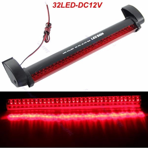 Brake Light Luz Freio 32 Led Barra Luz Vidro Freio Carro