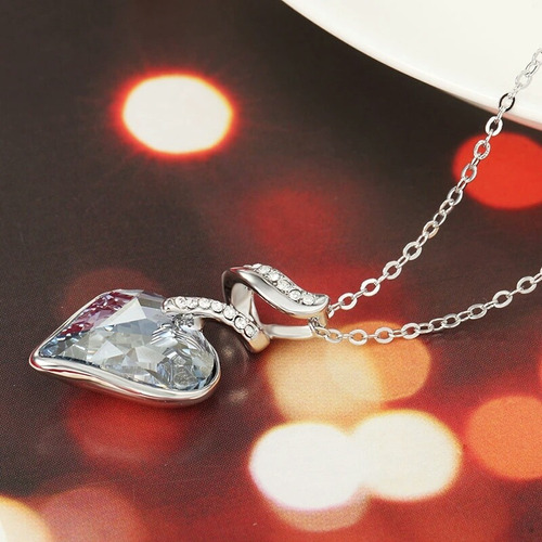 Collar Corazón Mujer Swarovski Regalo Ideal!!