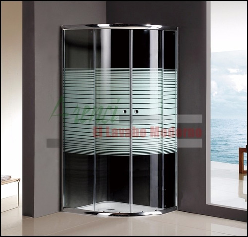 Imagen 3 de 7 de Arenci-ducha Cancel Regadera Baño 100x100 Cms Acuario 100 Sp