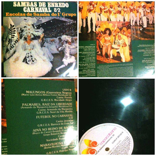 Lp Samba De Enredo Carnaval 82 Samba Raiz Antigo Mt Bom