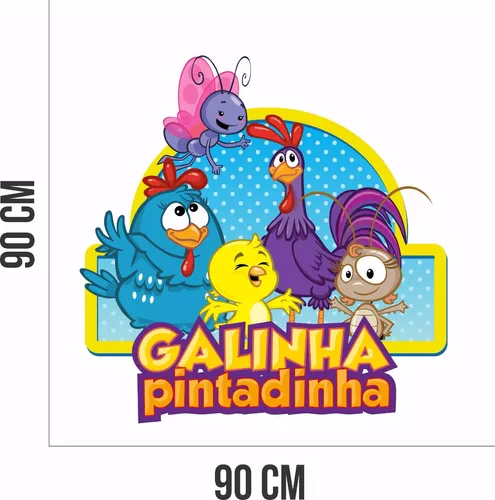 Adesivo Parede Quarto Infantil Galinha Pintadinha Desenho