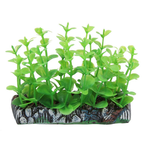 Planta Plastica Soma Tapete Bacopa 6 Cm Para Aquarios