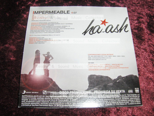 Ha Ash Impermeable Cd Single Original Raro De Coleccion (Usado)