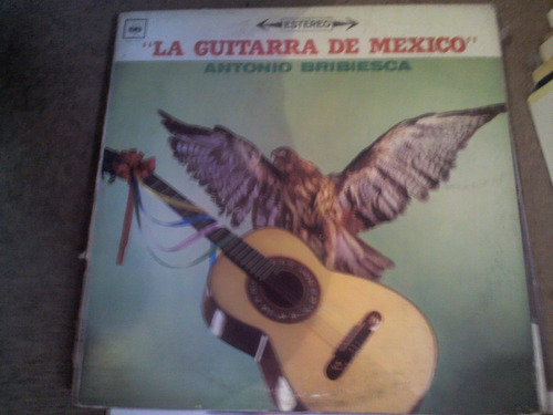Disco Acetato De La Guitarra De Mexico Antonio Bribiesca