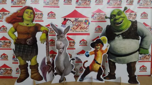 Shrek kit de mesa tipo displays 9 peças pronta entrega