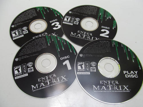 Enter The Matrix Videojuego Pc 4 Discos Sin Caja 