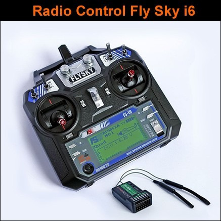 Radio Fly-sky Fs-i6 2.4ghz De 6 Canales 1 Kilometro Alcance