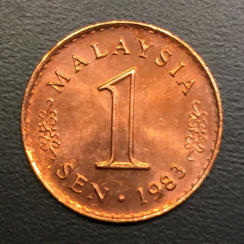 Mls001 Moneda Malasia 1 Sen 1983 Unc-bu Ayff