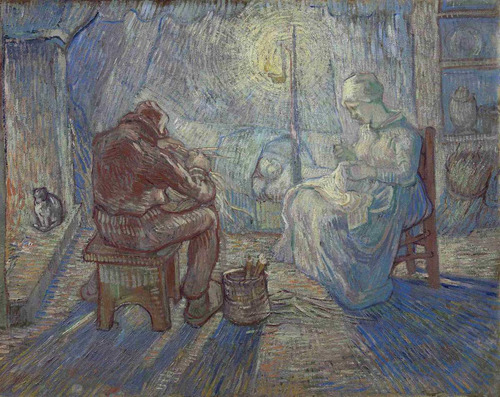 Lienzo Canvas Arte Vincent Van Gogh Noche 50x65