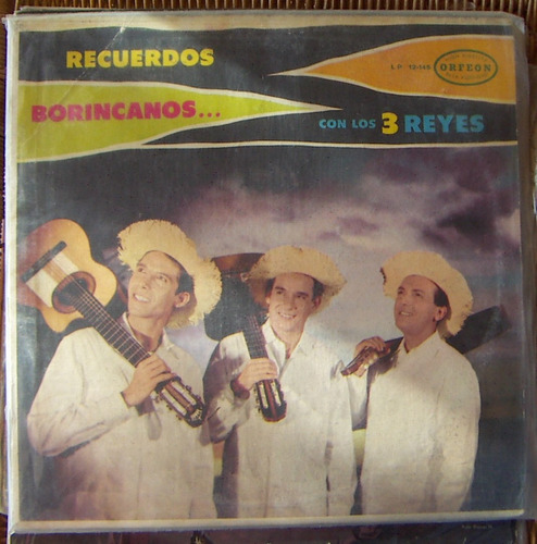 Bolero, Los Tres Reyes,  Recuerdos Borincanos, Lp 12´,