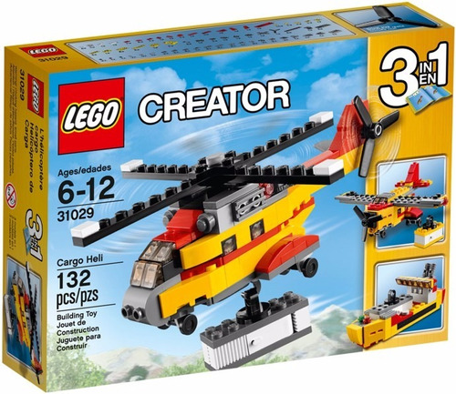 Lego Creator 31029 Helicóptero De Mercancías Giro Didáctico