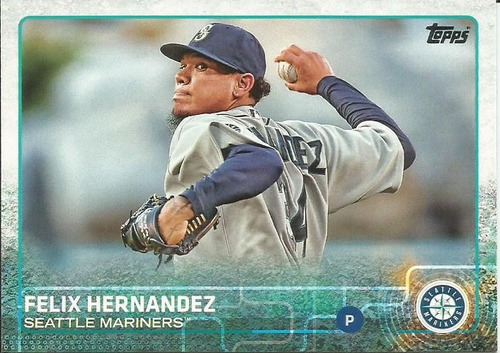 Barajita Felix Hernandez Topps 2015 #325 Marineros Seattle