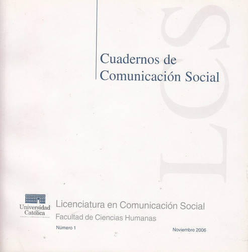 2006 Uruguay Comunicacion Social Periodismo Y Literatura