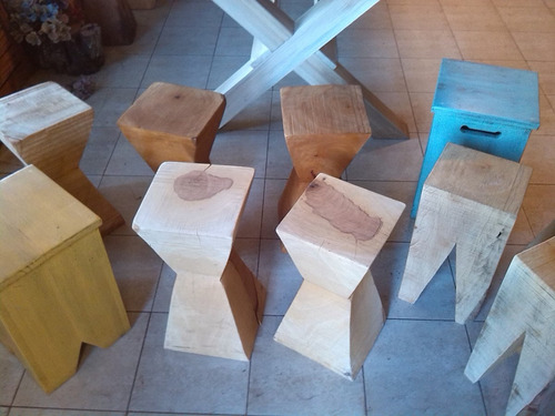 Imagen 6 de 7 de Banco De Madera Con Diseño Decorativo Y Util