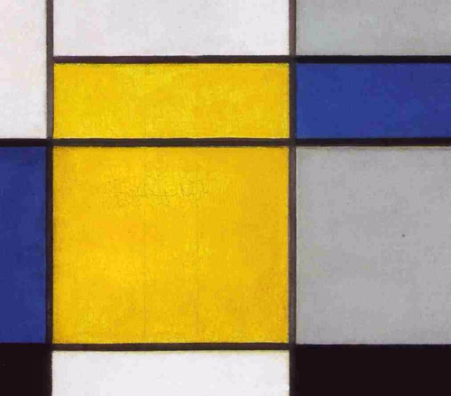 Lienzo Tela Composición A Piet Mondrian Arte Abstracto 80x80