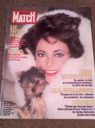Revista Paris Match En Frances Con Liz Taylor En Portada