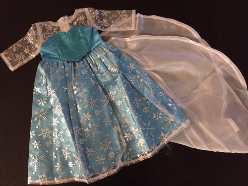 Vestido Elsa Frozen P Boneca Journey/ American Girl E Outras