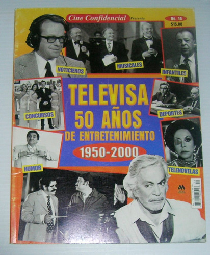 Revista Cine Confidencial Televisa 50 Años Numero Especial