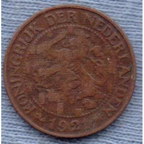 Holanda 1 Cent 1921 * Reinado De Wilhelmina I *