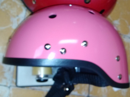 Casco  Rosa Med Bicicleta Patineta Patines Skate