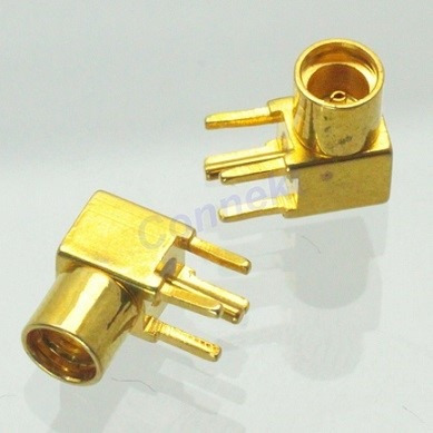 Conector Mmcx Hembra Angulo Derecho Soldar Pcb Rf