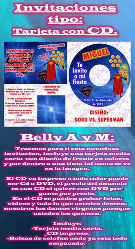 10 Invitaciones Cd Con Tarjeta,bautizo,bodas.