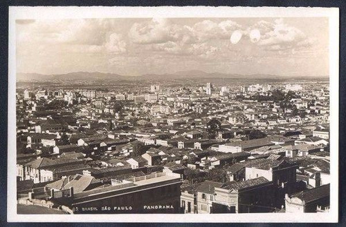 São Paulo - Panorama - Foto Postal Antigo Original - Lenach