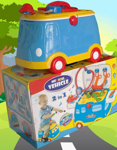 Set Pequeño Médico Con Carro Montable Y Accesorios