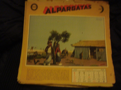 Lamina Original Molina Campos Almanaques Alpargata 8/1934