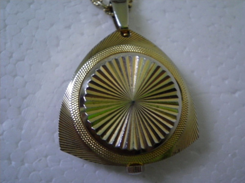 Reloj Colgante Bolsillo Dama Pomar Cuerda Dore Imperdible (Usado)