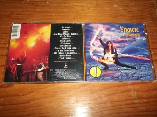 Yngwie Malmsteen - Fire & Ice Cd Aleman Ed 1995 Mdisk