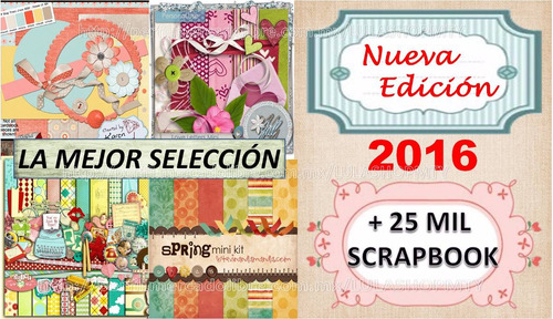 Kits Completos Para Scrapbook Digital Imprimible + 25 Mil