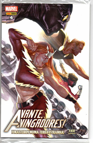 Avante Vingadores Nº 04 - 3ª Série - 148 Páginas Em Português - Editora Panini - Capa Mole - Bonellihq 4 Cx281 T20