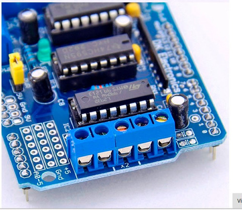 Motor Driver L293d Shield Arduino Controla 4 Motodes Dc