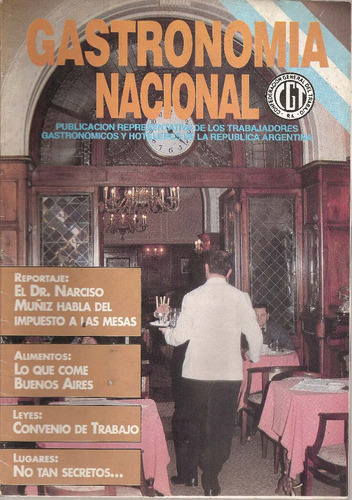 Revista Gastronomia Nacional Nª 1 Cgt