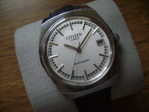 Reloj Citizen Vintage De Cuerda Con Calendario.