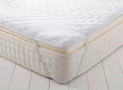 Cubre Colchon Protector Matelaseado Elástico 180x200 King